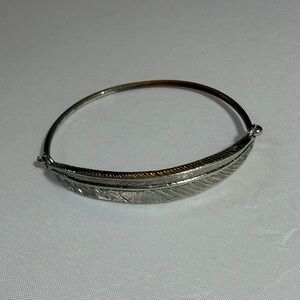 Lia Sophia Silver Feather Bracelet